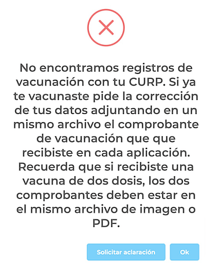 Certificado de vacunación paso 2