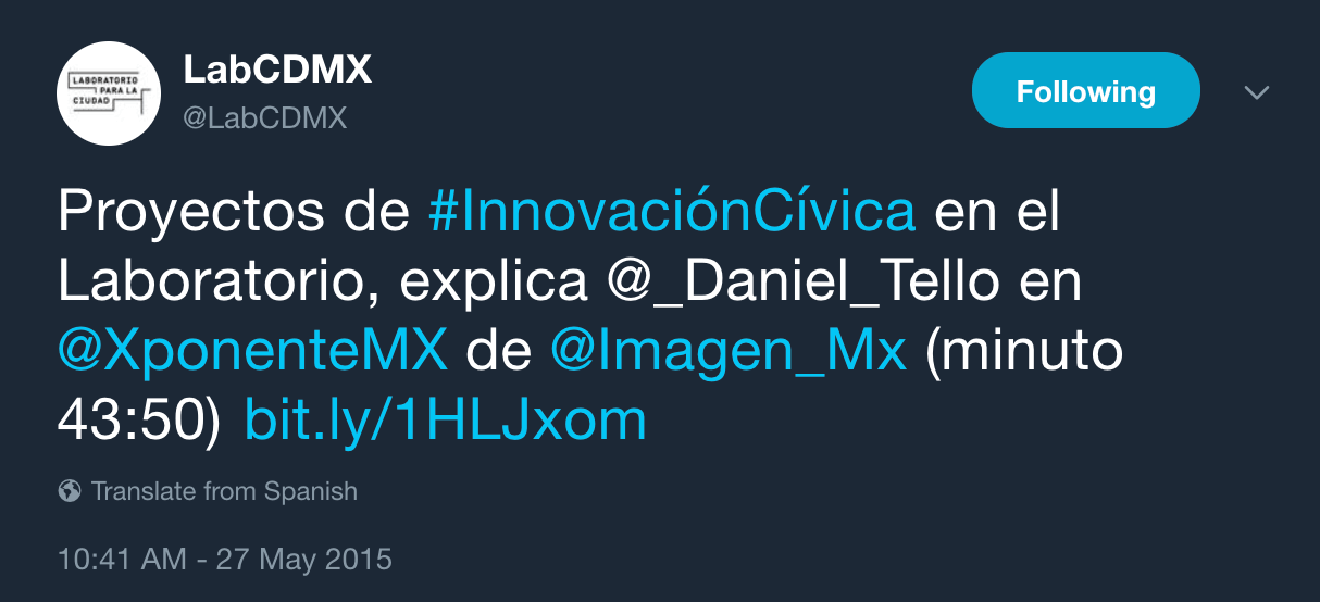 Tweet about National Radio Imagen